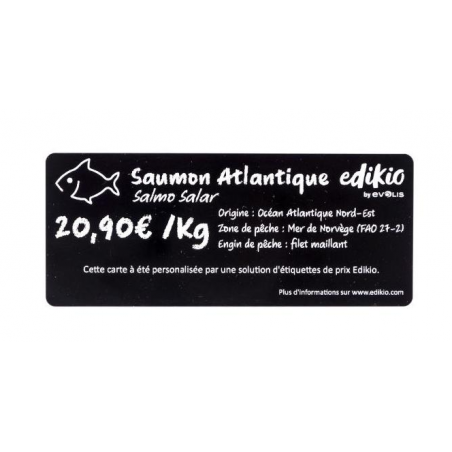 Cartes noires longues 150x50mm EDIKIO x500